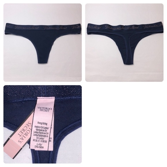 New Victoria's Secret Women's Panties Thongs 4 Pack Size Large - Picture 2 of 13